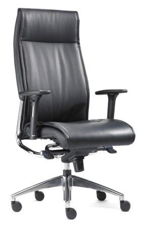 Chefsessel Leder Chrom Schwarz Neumarkt